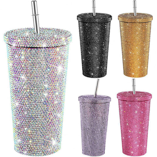 Diamant Geïsoleerde Bekerplakkers Diamant Drinkbekers Motorbekers