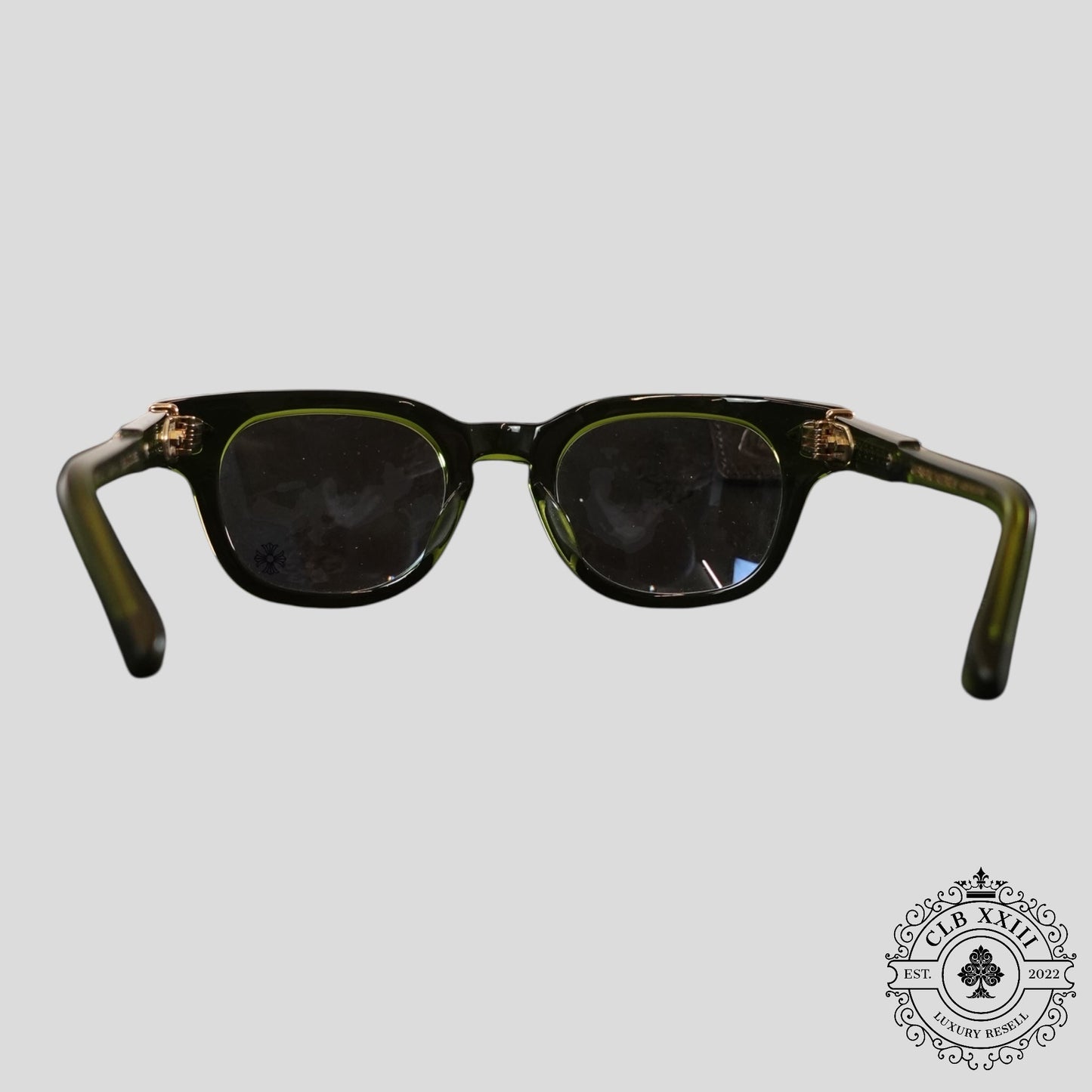 Chrome Hearts Jenna Tail Yea Glasses in Green