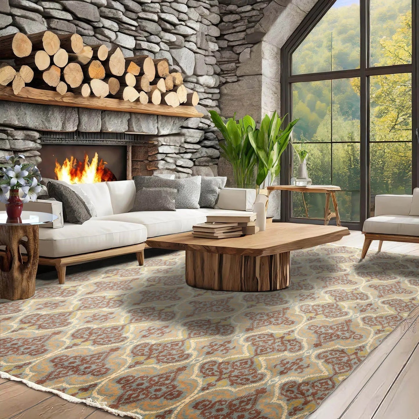 9' x 12' Hand Knotted Wool Transitional Oriental Area Rug Full Pile 9x12-0