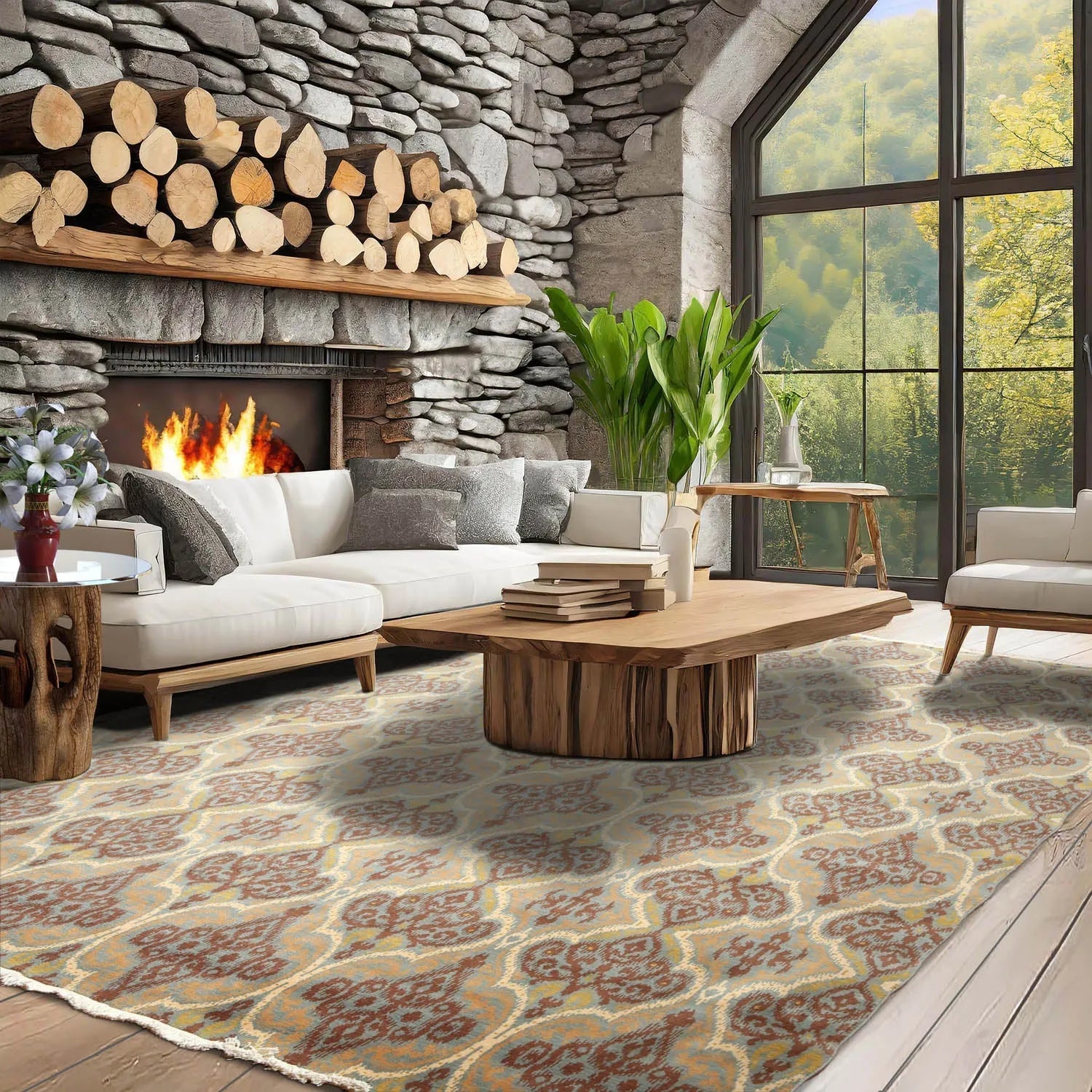 9' x 12' Hand Knotted Wool Transitional Oriental Area Rug Full Pile 9x12-0