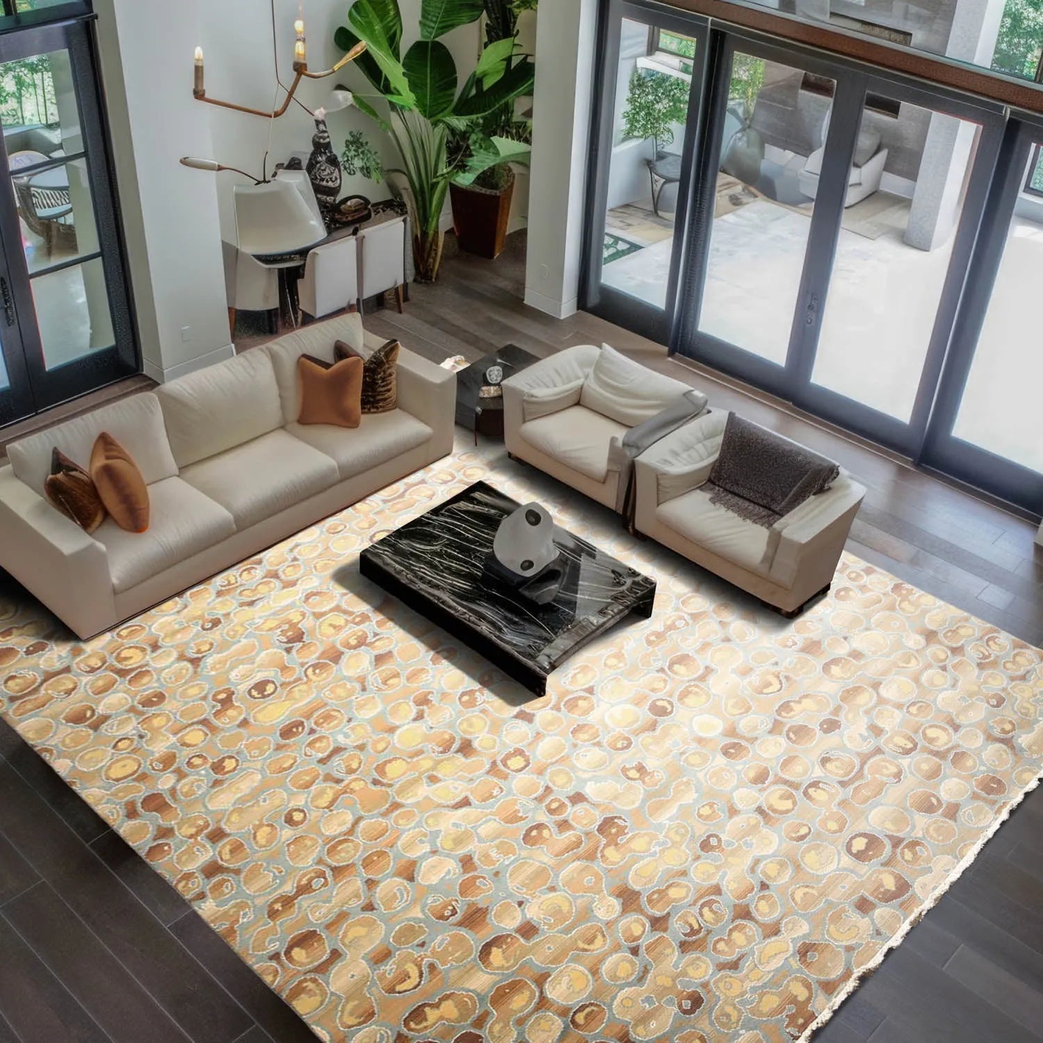 Oriental Rug Hand Knotted Wool   (9'x12' )-0