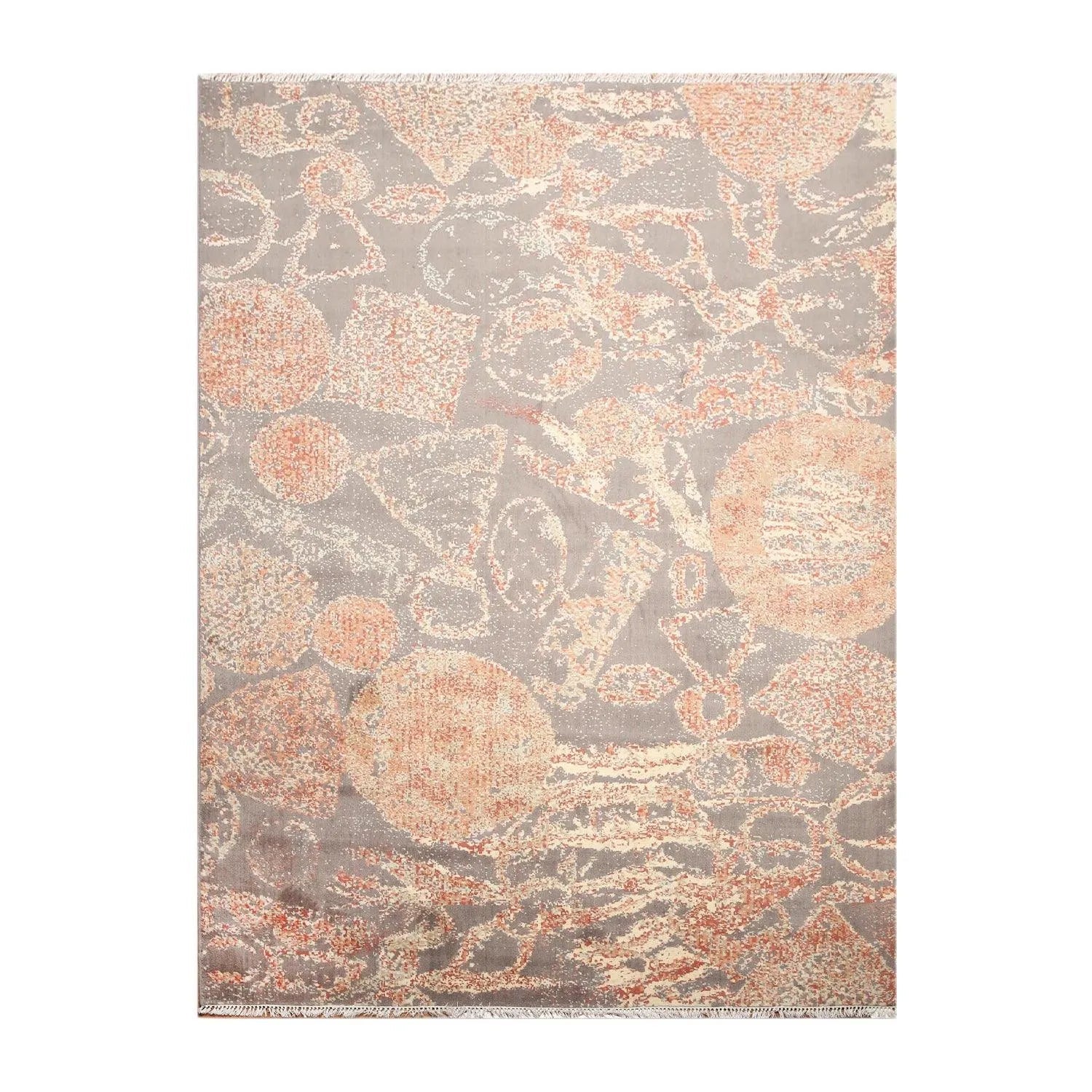 6x9 Gray Hand knotted 100% Wool Persian Oriental Area Rug-1