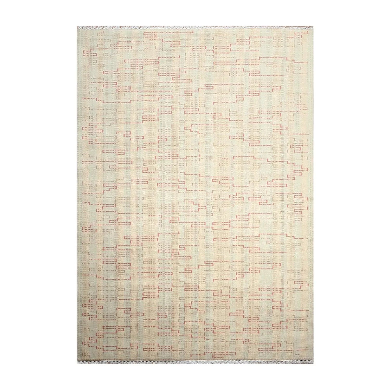6' x 9' Handmade 100% Wool Oriental Area rug Modern 6x9 Beige-1