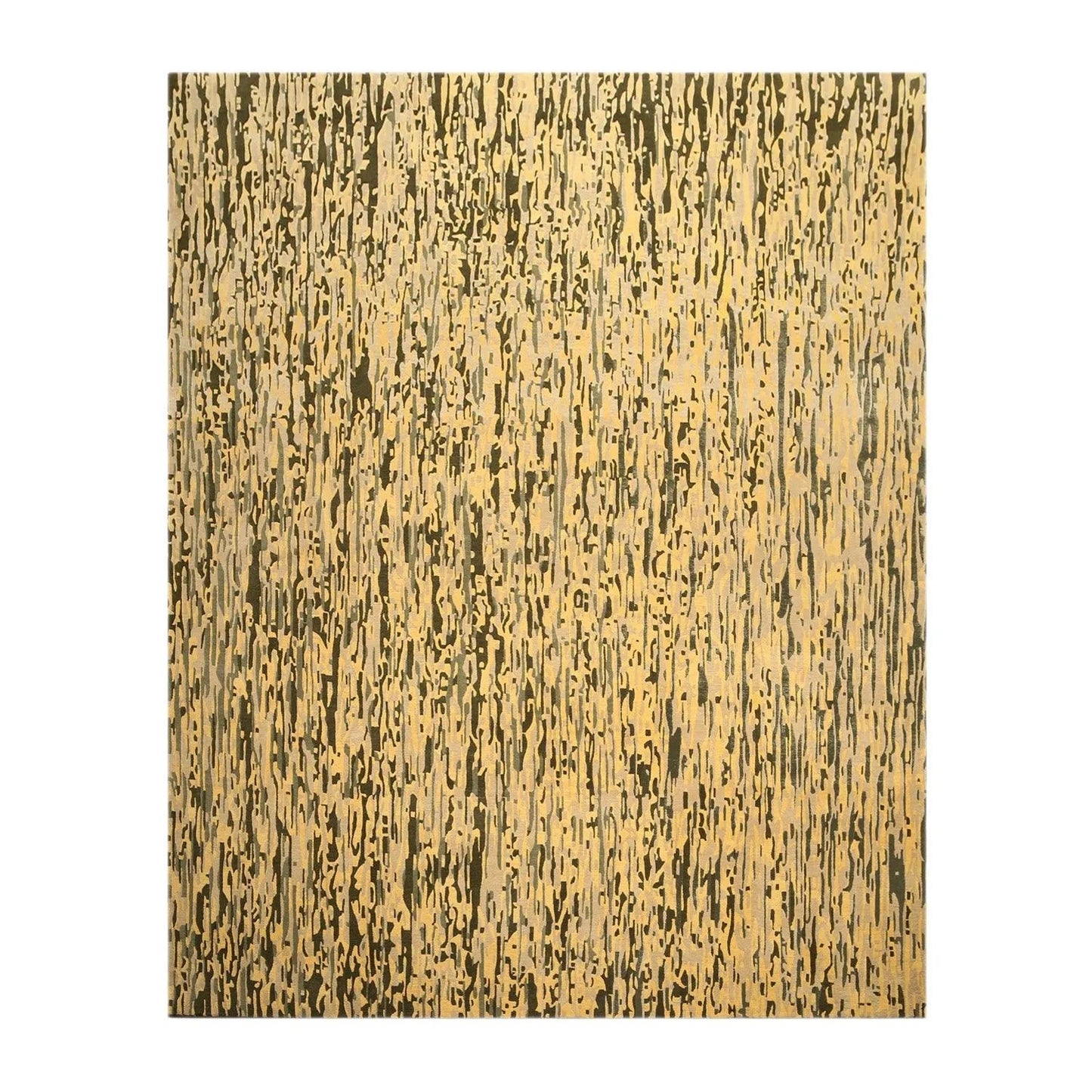 8' x 10' High end Wool Full Pile Tibetan Hand Knotted Area Rug Modern 8x10 Pale Yellow-1