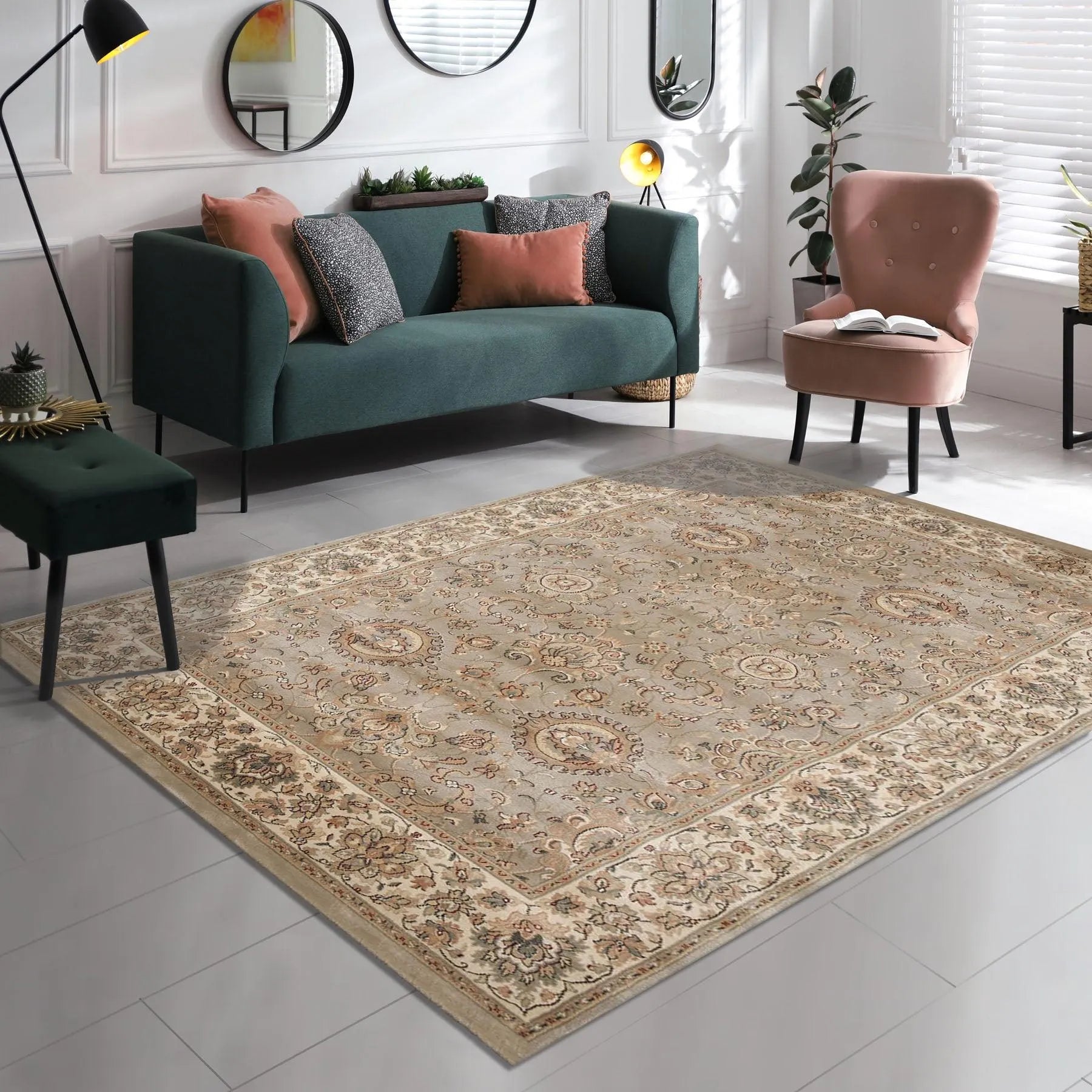 Made in USA wool% New Zealand wool Dense pile area rug-0