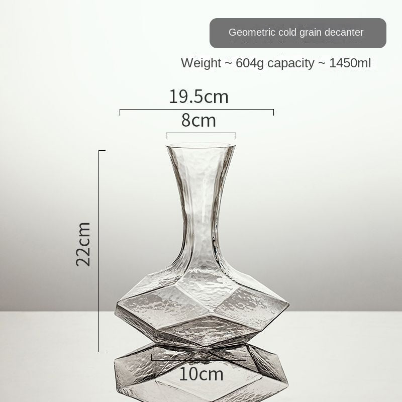 Wine Decanter Cube Diamond Breathable Rapid Wine Bottle for Home Luxury High-End Glass Red Wine Aerator