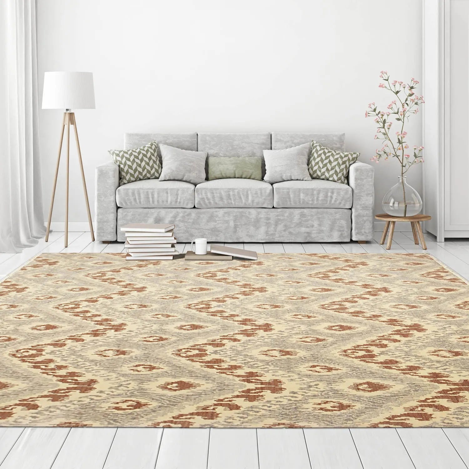 8' x 10' Hand Knotted 100% Wool Turkish Weave Oriental Area rug 8x10 ft Beige-0