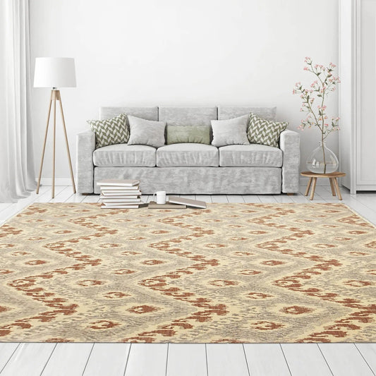 8' x 10' Hand Knotted 100% Wool Turkish Weave Oriental Area rug 8x10 ft Beige-0