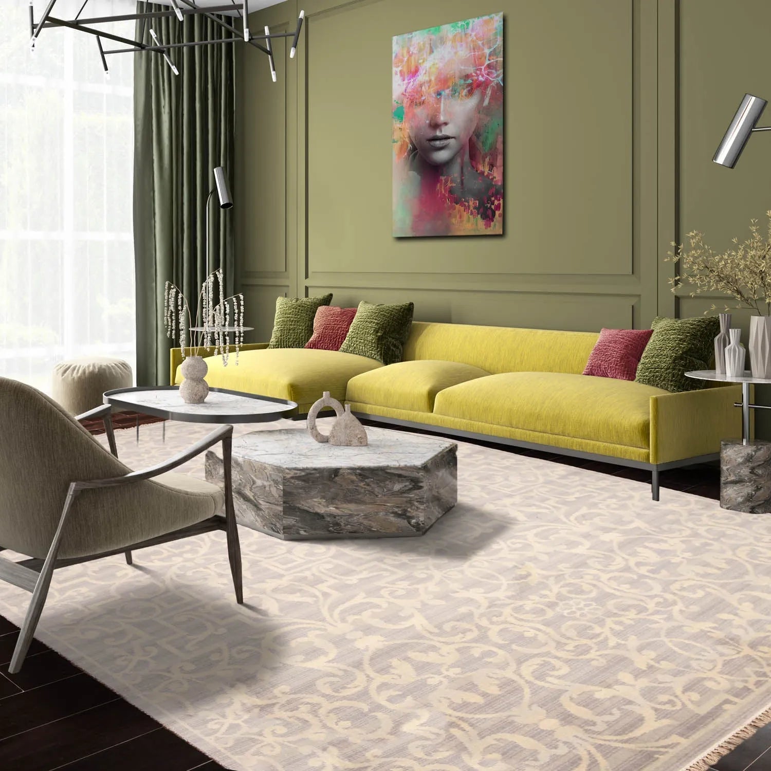 6' x 9' Hand Knotted Transitional 100% Wool Area Rug Gray-0