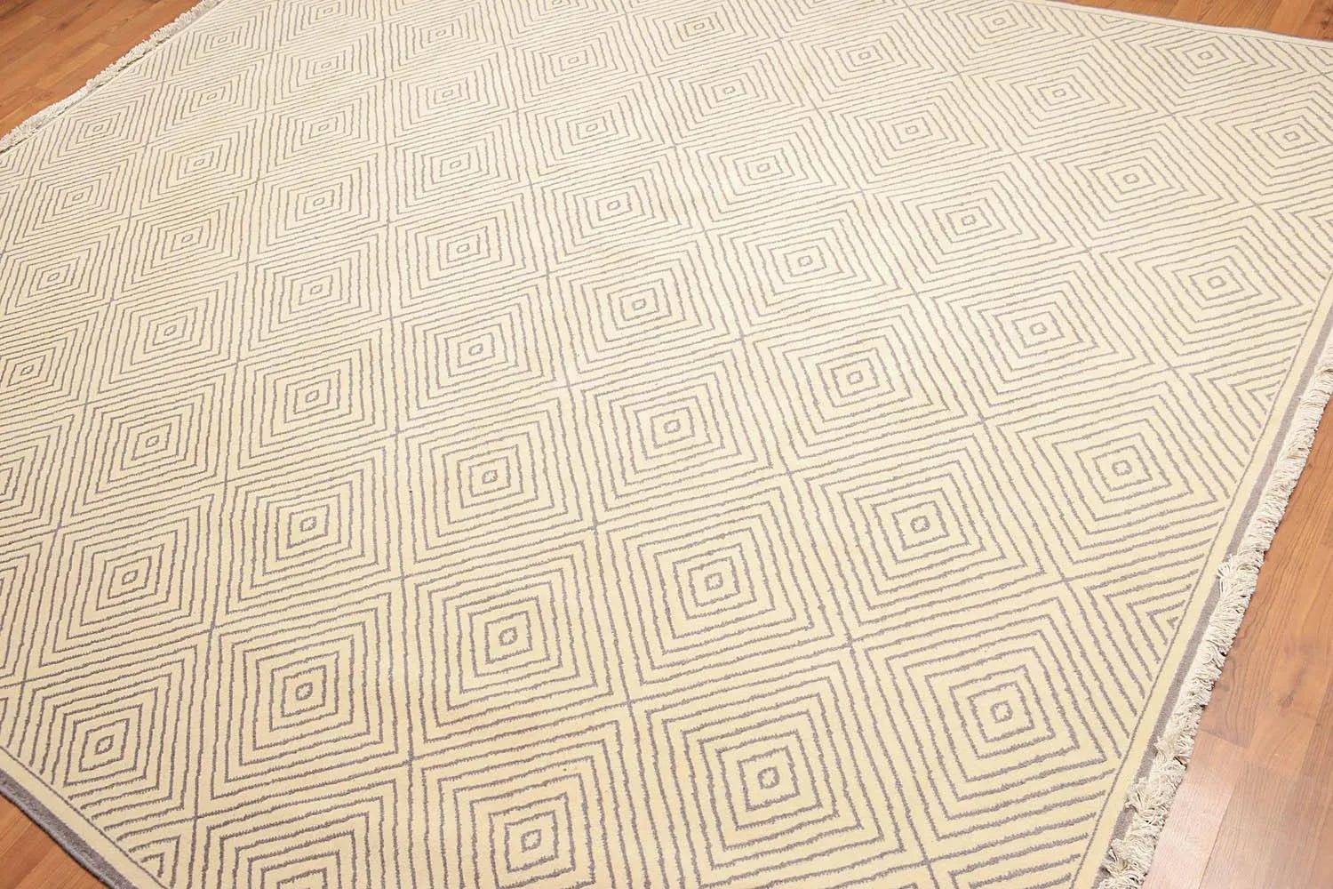 8' x 10' Hand Knotted 100% Wool Traditional Oriental Area Rug Ivory-1