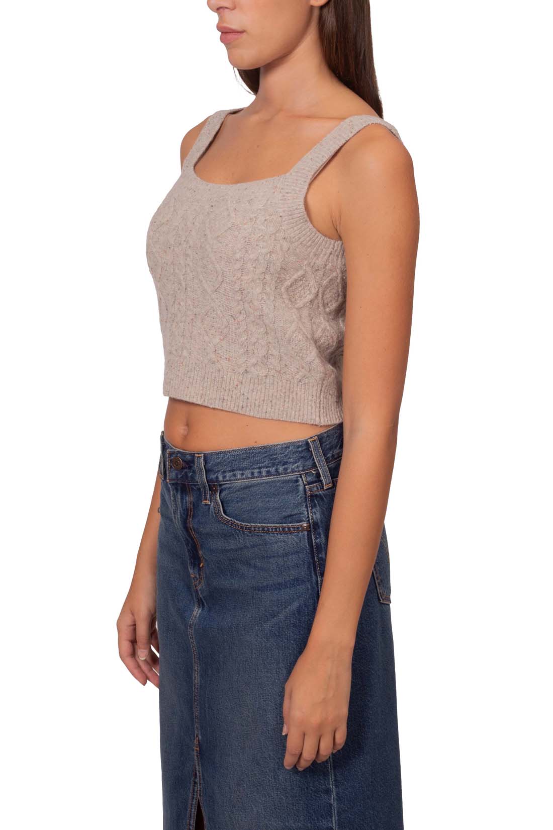 LEVI'S - Women's melange wool blend top-3