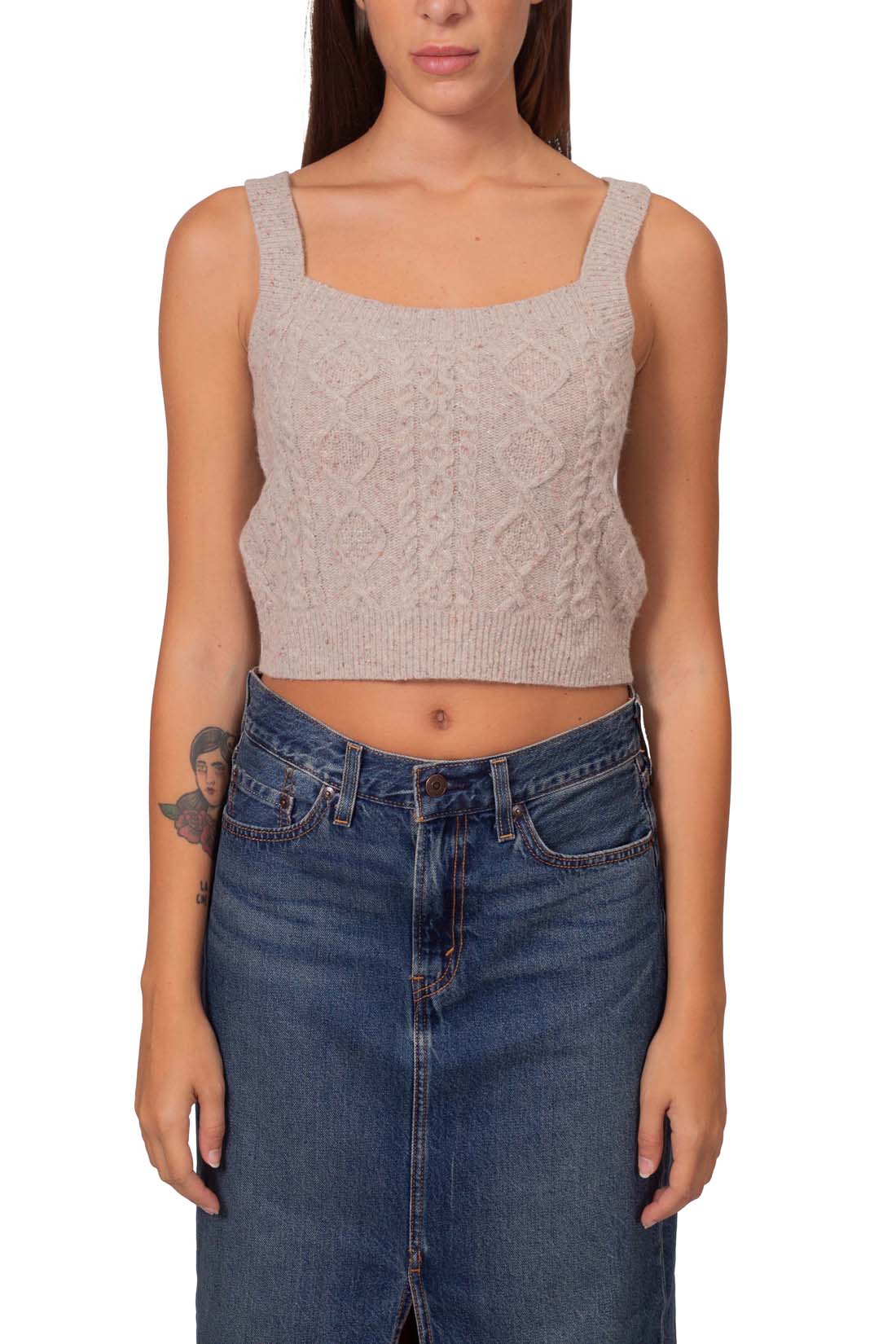 LEVI'S - Women's melange wool blend top-24