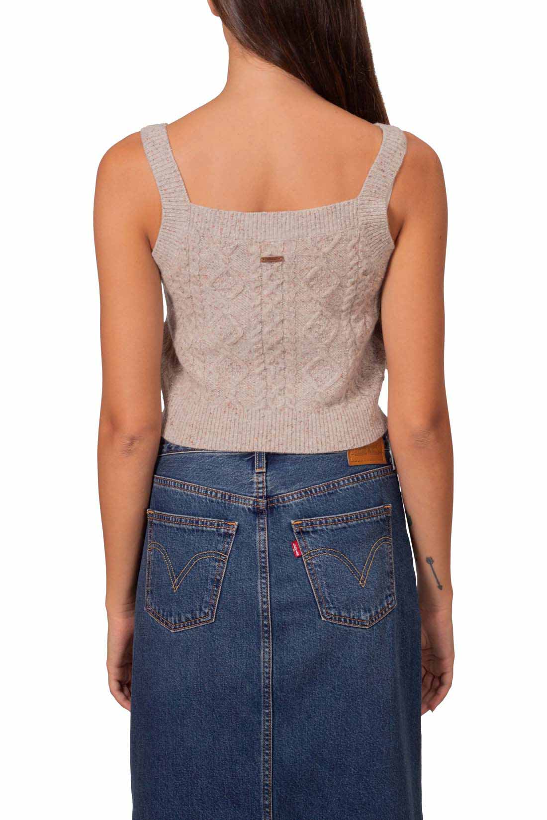 LEVI'S - Women's melange wool blend top-2