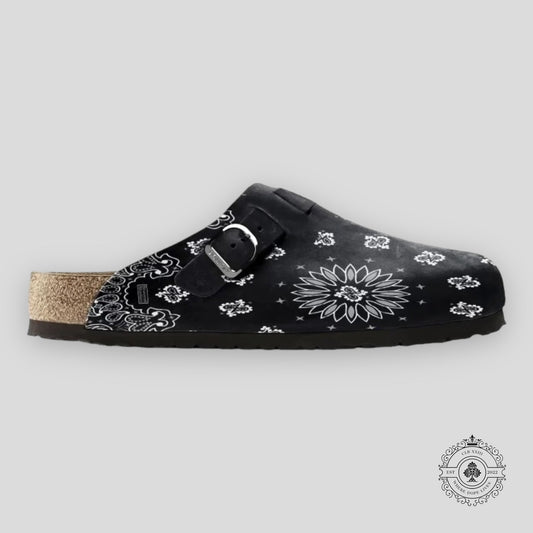 Bravest Studios Paisley Clogs in Black