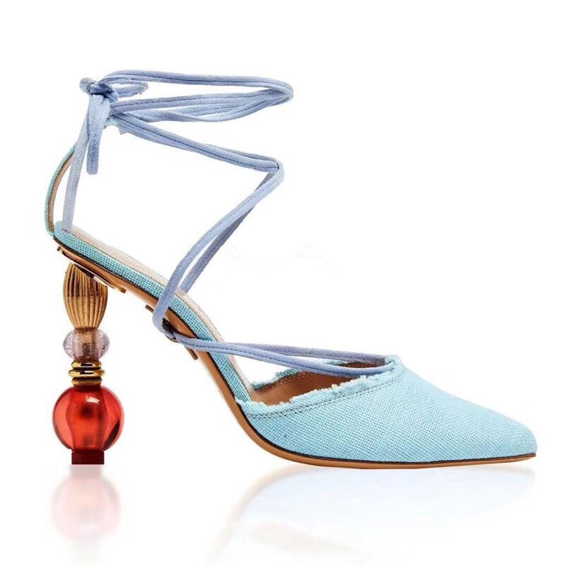 Dovereiss Fashion Women's Shoes Summer New Sexy Consice Elegant Party Shoes Strange Style Heels Sling Back Sandals 33-42