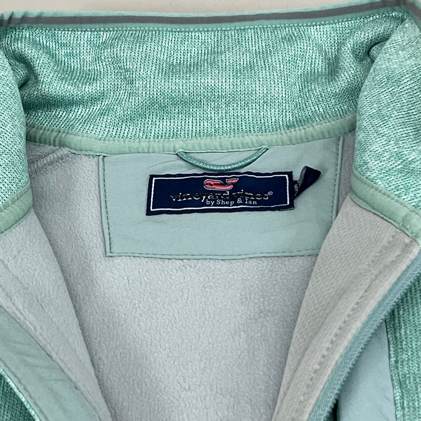 VINEYARD VINES Martha's Vineyard Men's Teal Green Half Zip Pullover Sz- L