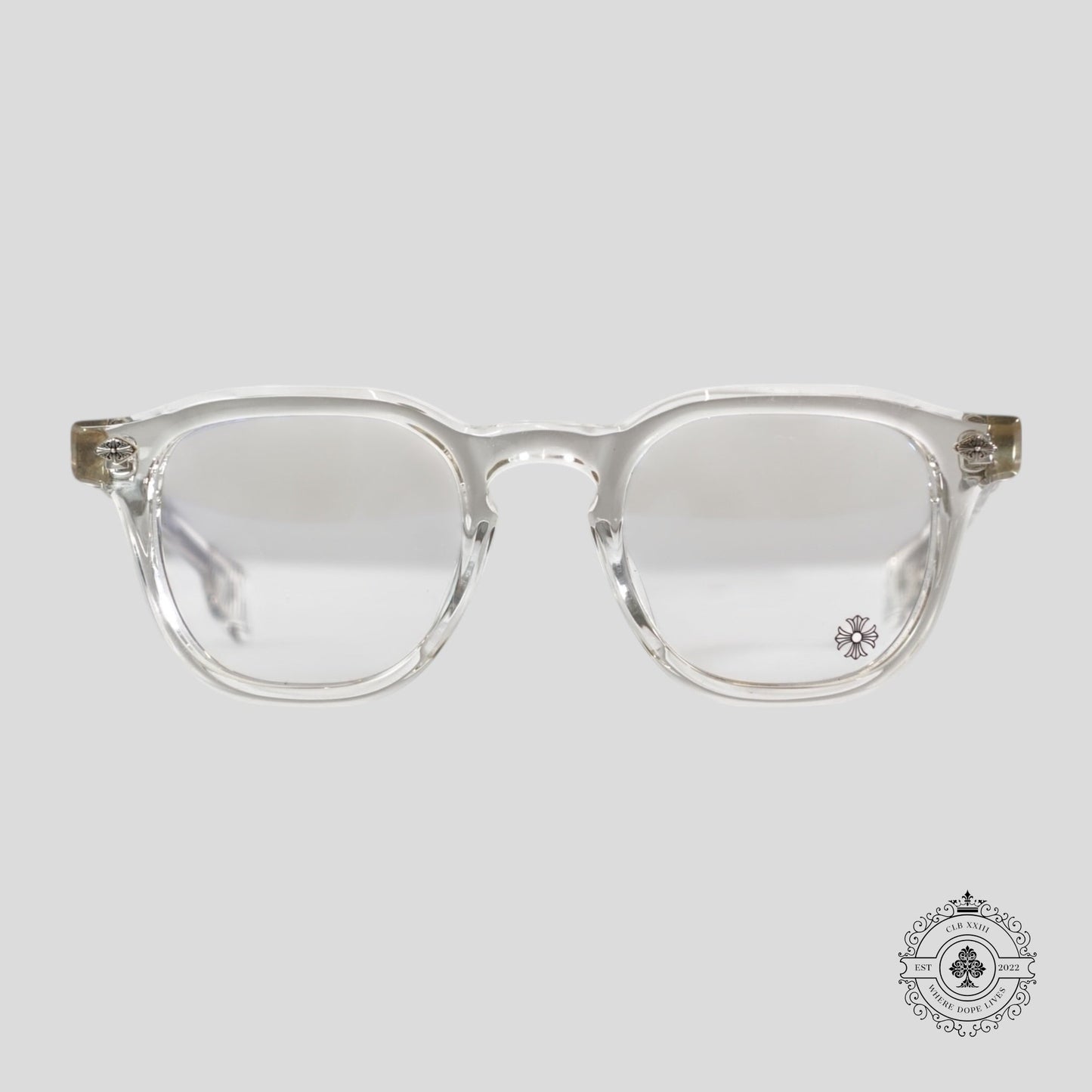 Chrome Hearts Chirp Chirp Sunglasses in Clear / Silver