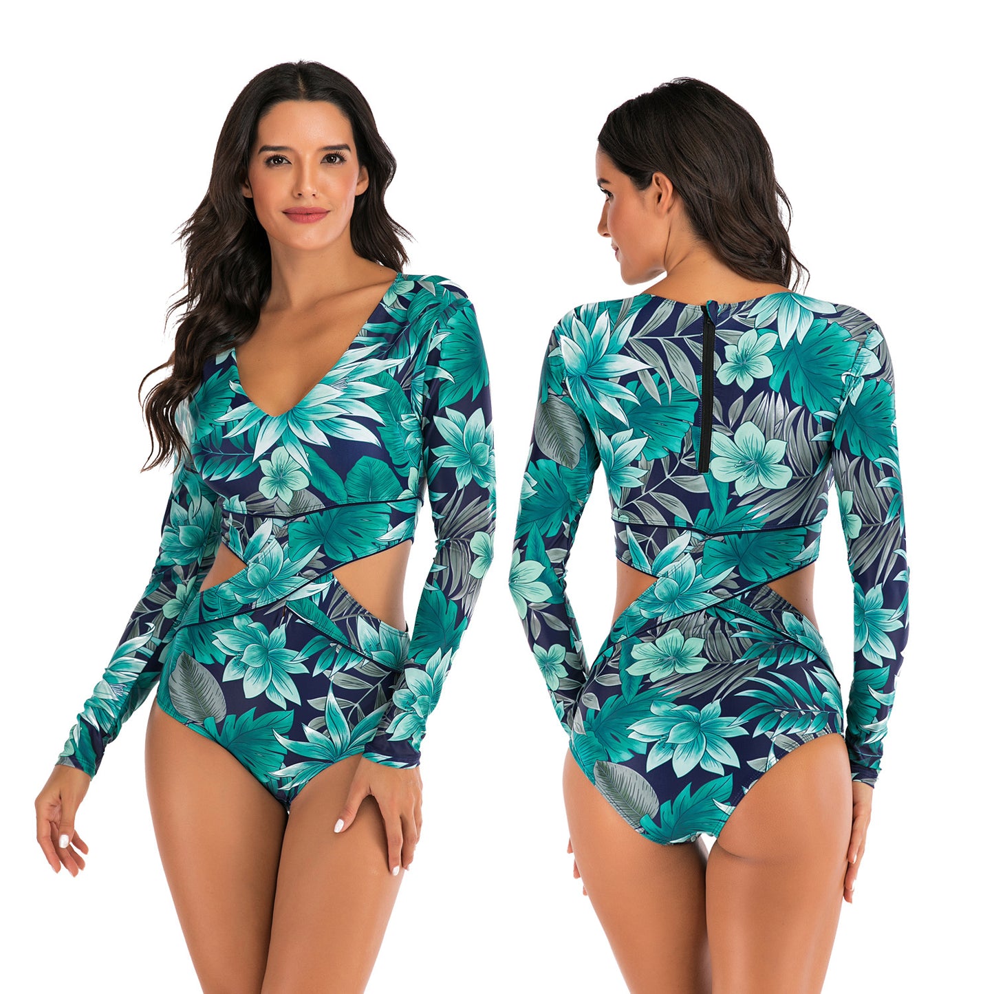Long Sleeve Surfing Suit Sunscreen Women's Swimsuit Wetsuit Sexy Swimsuit