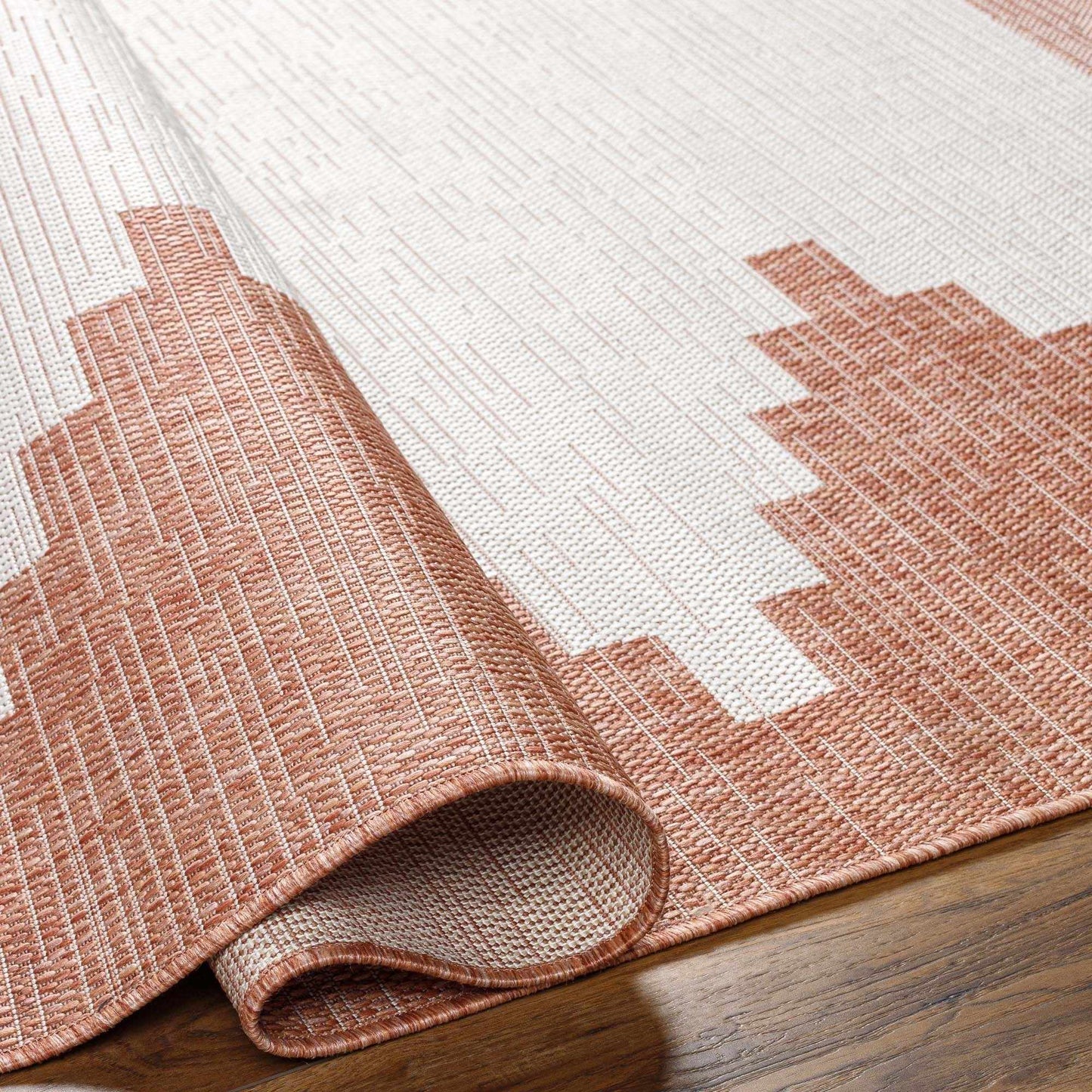 Djugun Peach Fuzz Indoor & Outdoor Area Rug-3