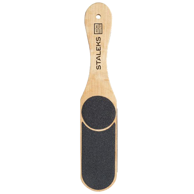 STALEKS BEAUTY & CARE 10 TYPE 3 MULTI GRIT WOODEN PEDICURE FOOT FILE THREE-SIDED 60/80/100/120 ABC 10/3- STALEKS™-0