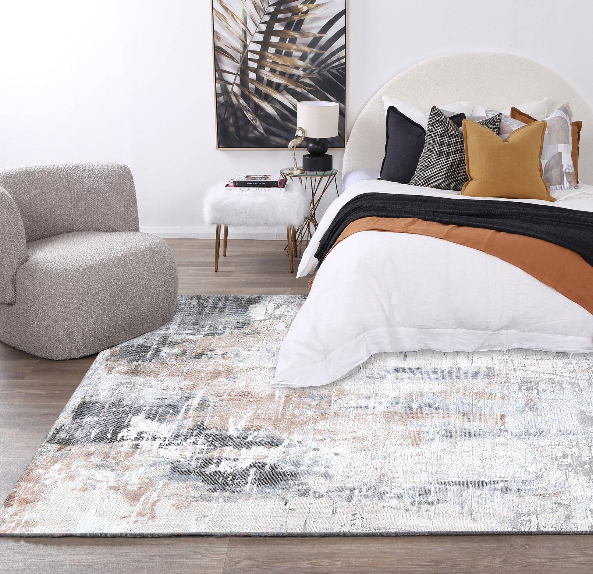 Abstract Twilight in Black Rug-1