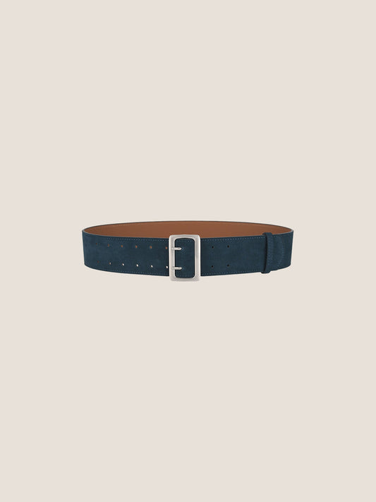 Cowhide Wide Retro Matte Belt