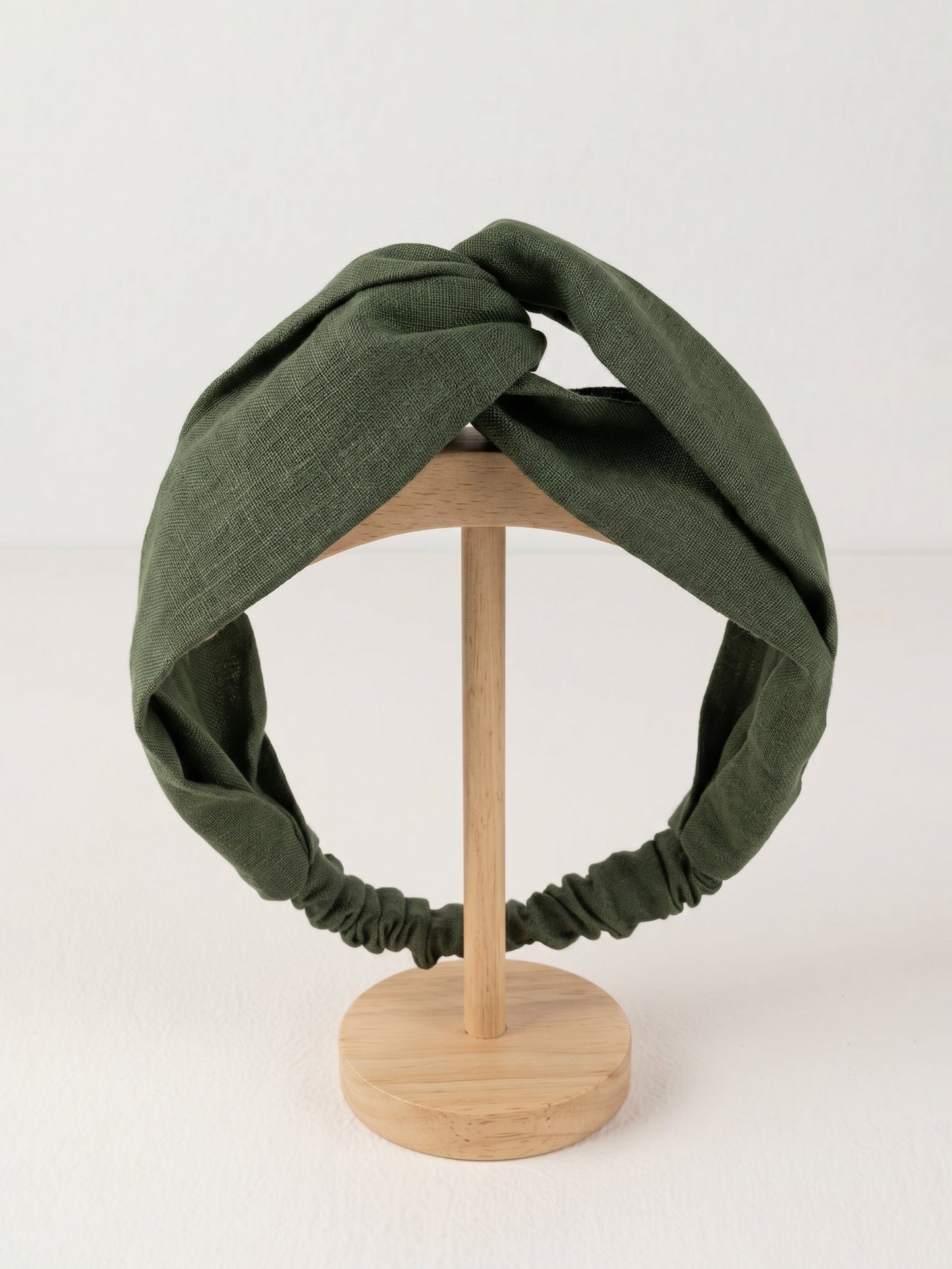Linen Cross Wide Elastic Headband