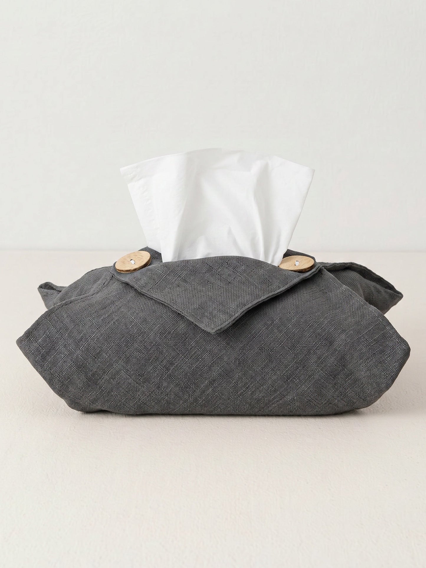 Linen Tissue Box Storage Cover
