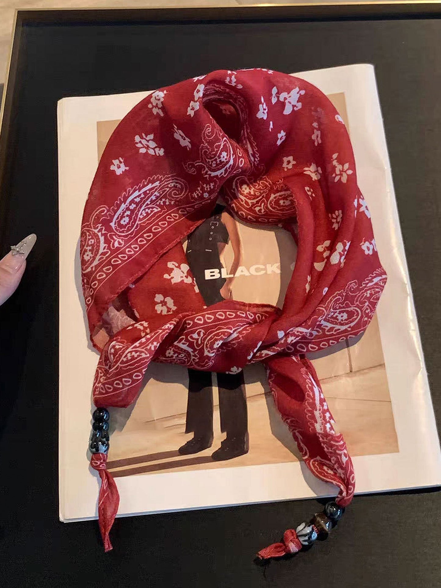 Bohemian Floral Multi-Functional Silk Scarf