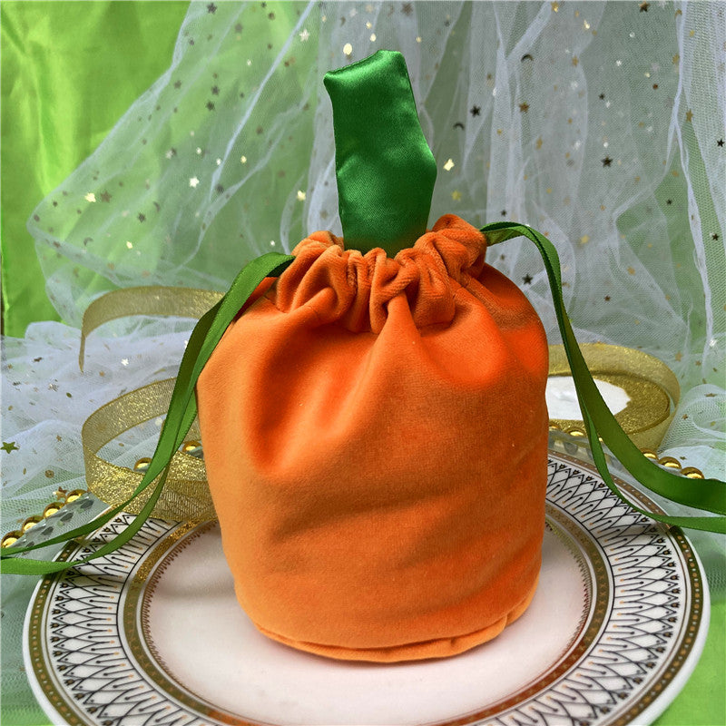 Halloween Gift Bags Pumpkin Bags Party Candy Bags Decorative Candy Bags Velvet Bags