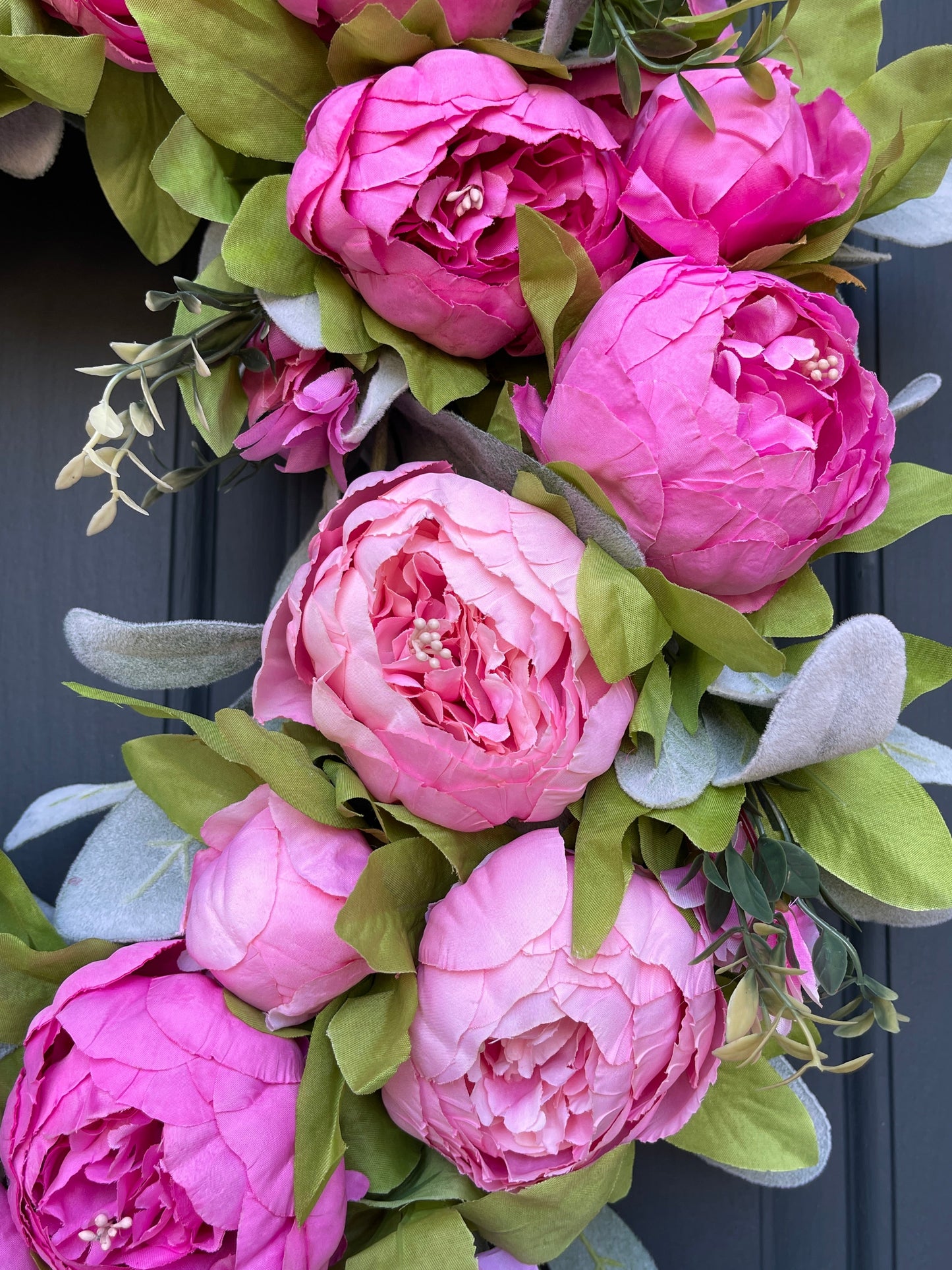 Blush Pink Peony Spring Wreath