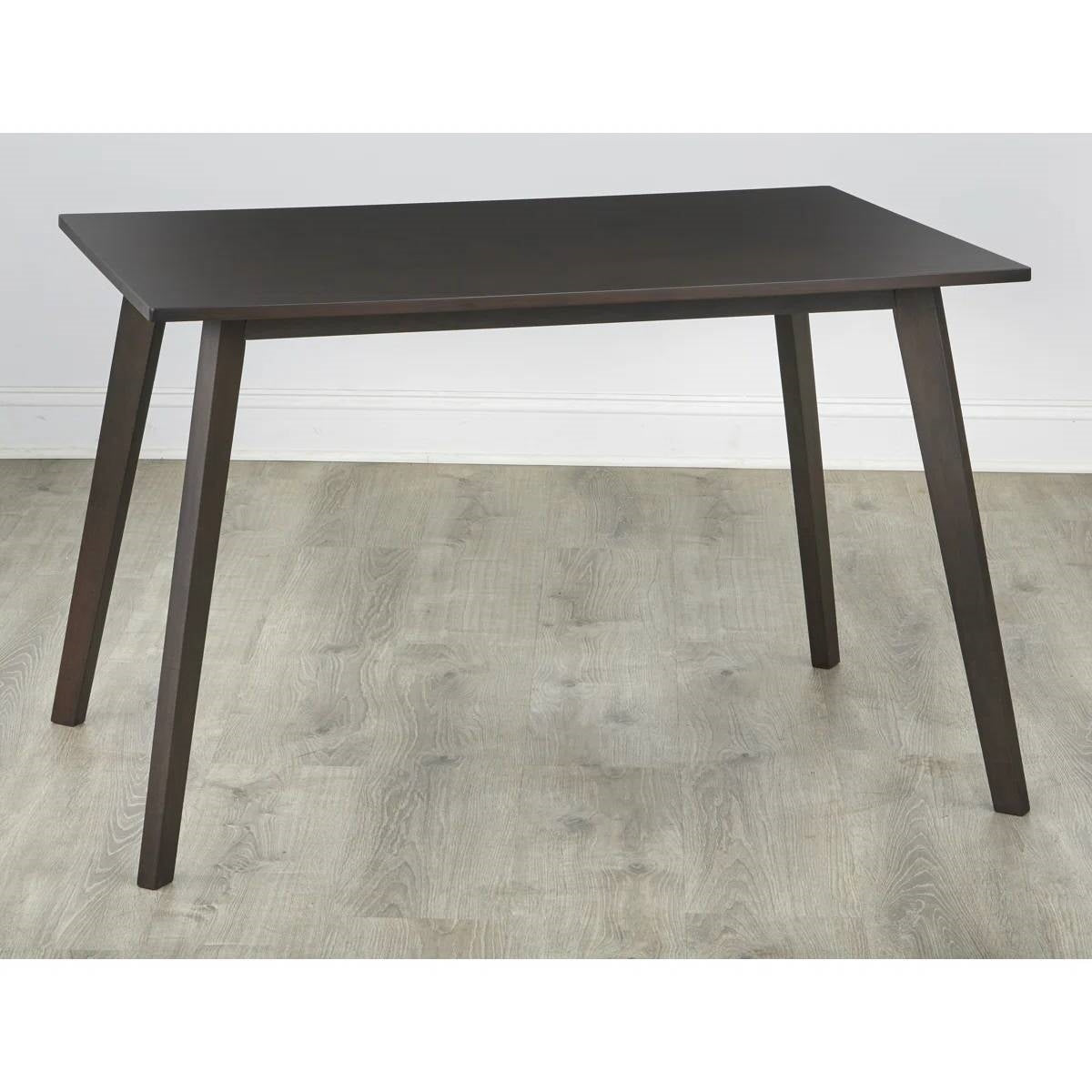47 x 29-inch Mid-Century Modern Dining Table in Espresso Wood Finish-2