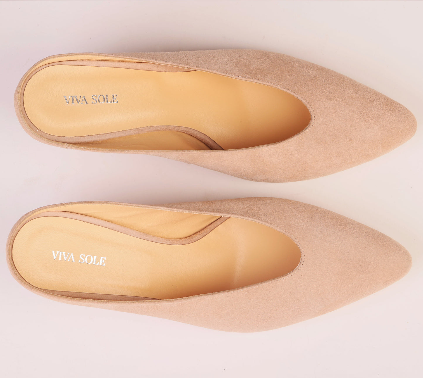 ÉTOILE WEDGE – Powder Suede Mule