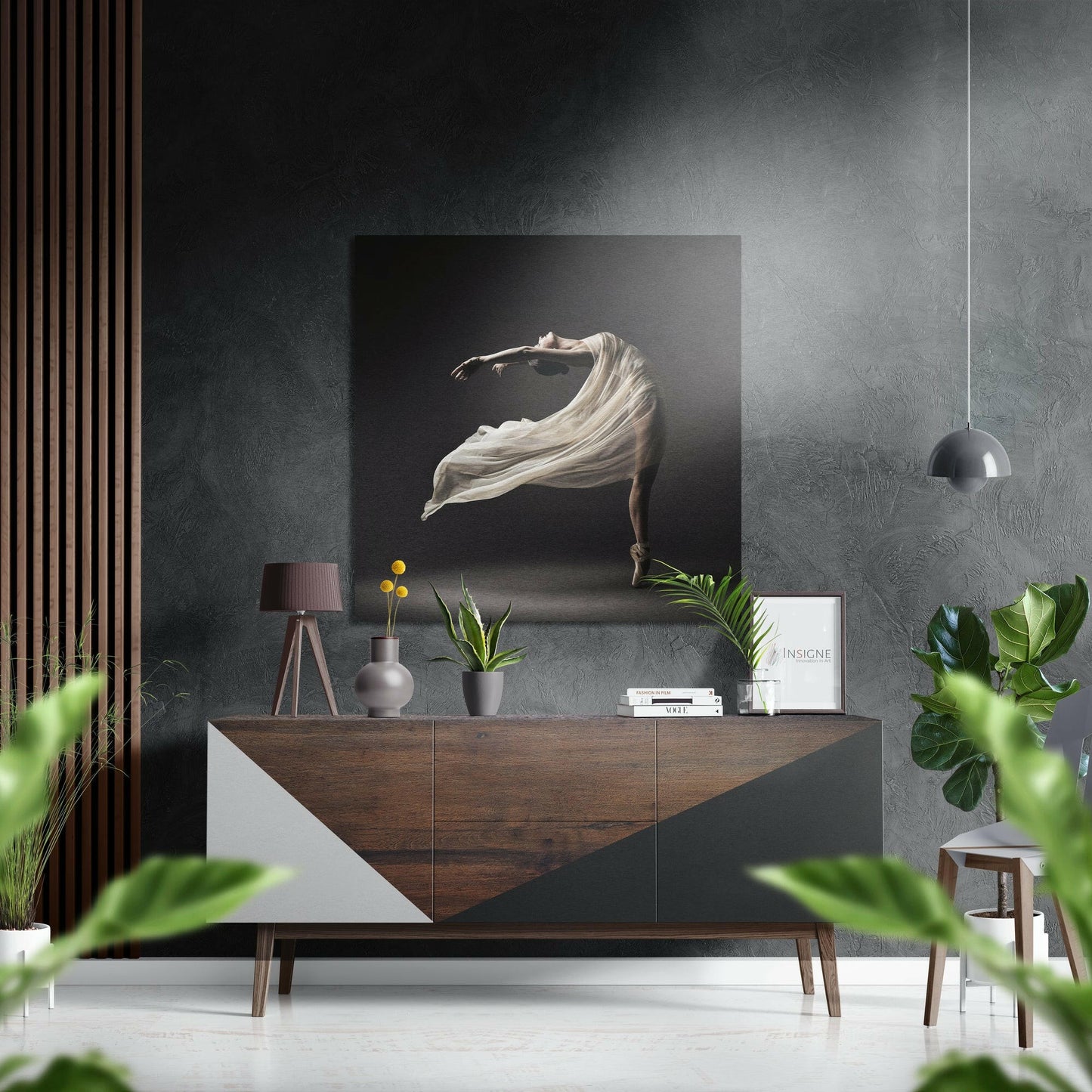 Ballerina Brushed Aluminium Dibond Wall Art
