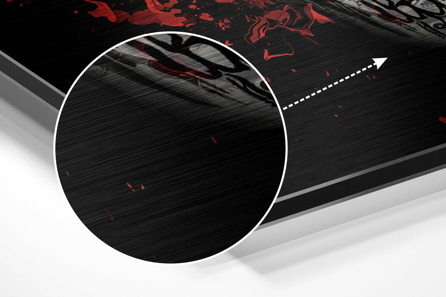 Skull Brushed Aluminium Dibond Wall Art