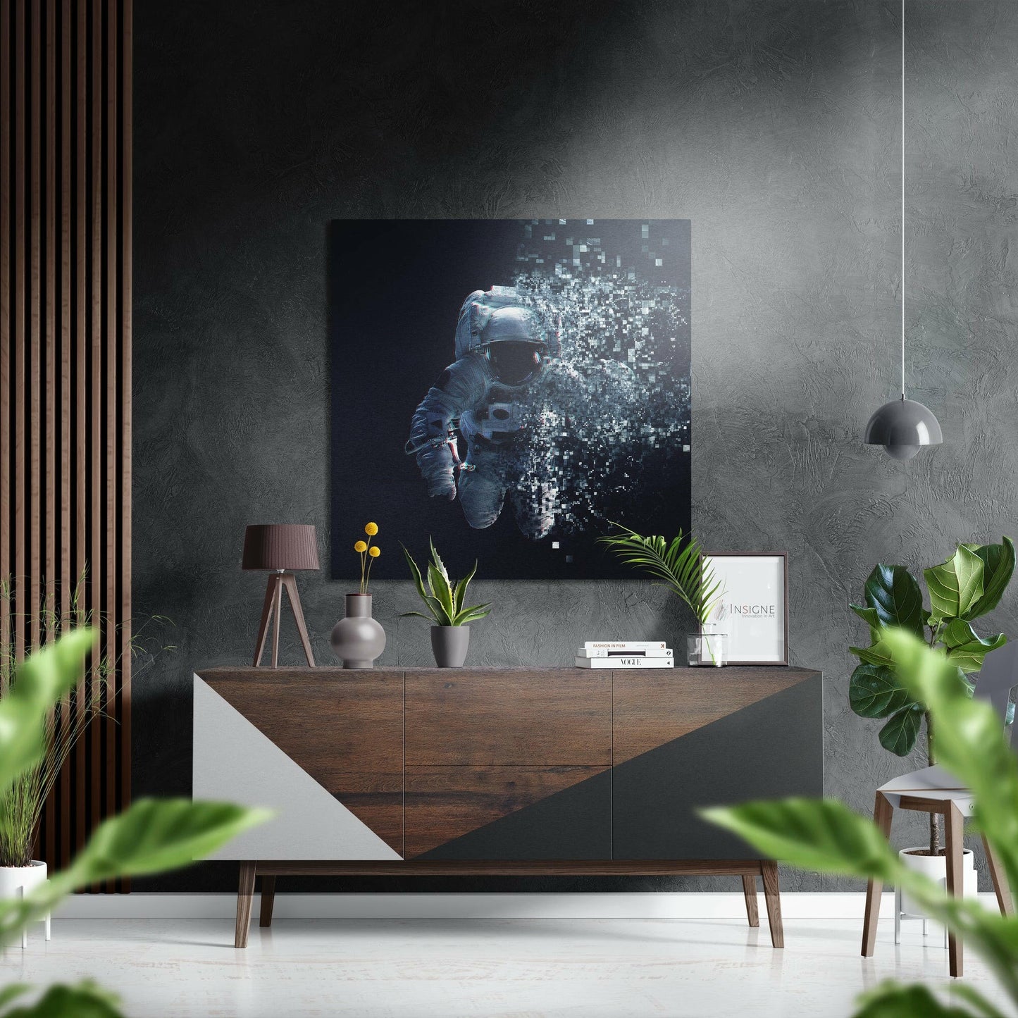 Space Traveller Brushed Aluminium Dibond Wall Art