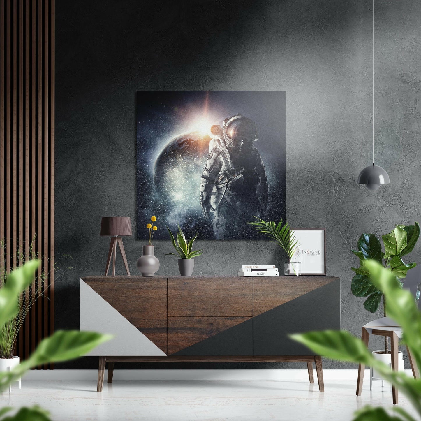 Space Traveller Brushed Aluminium Dibond Wall Art