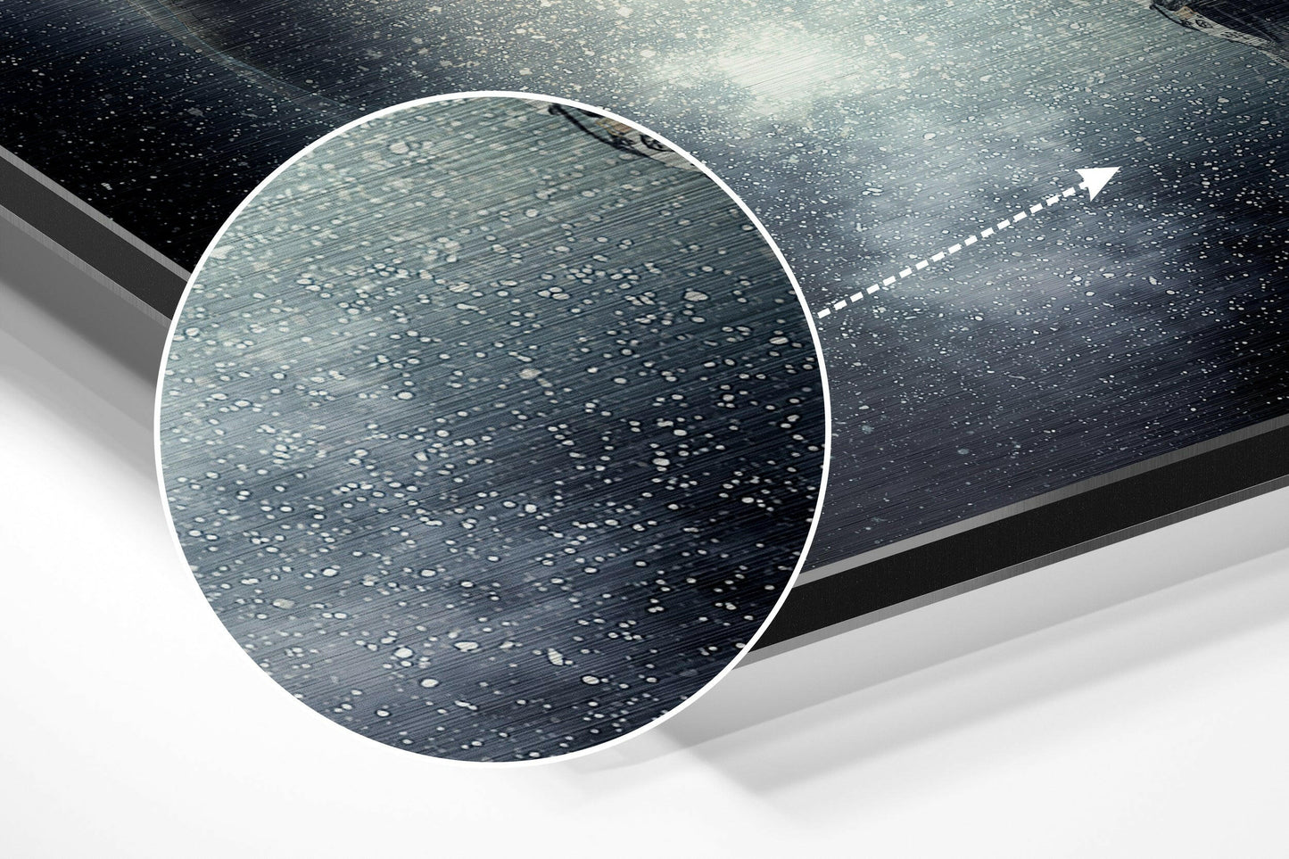 Space Traveller Brushed Aluminium Dibond Wall Art