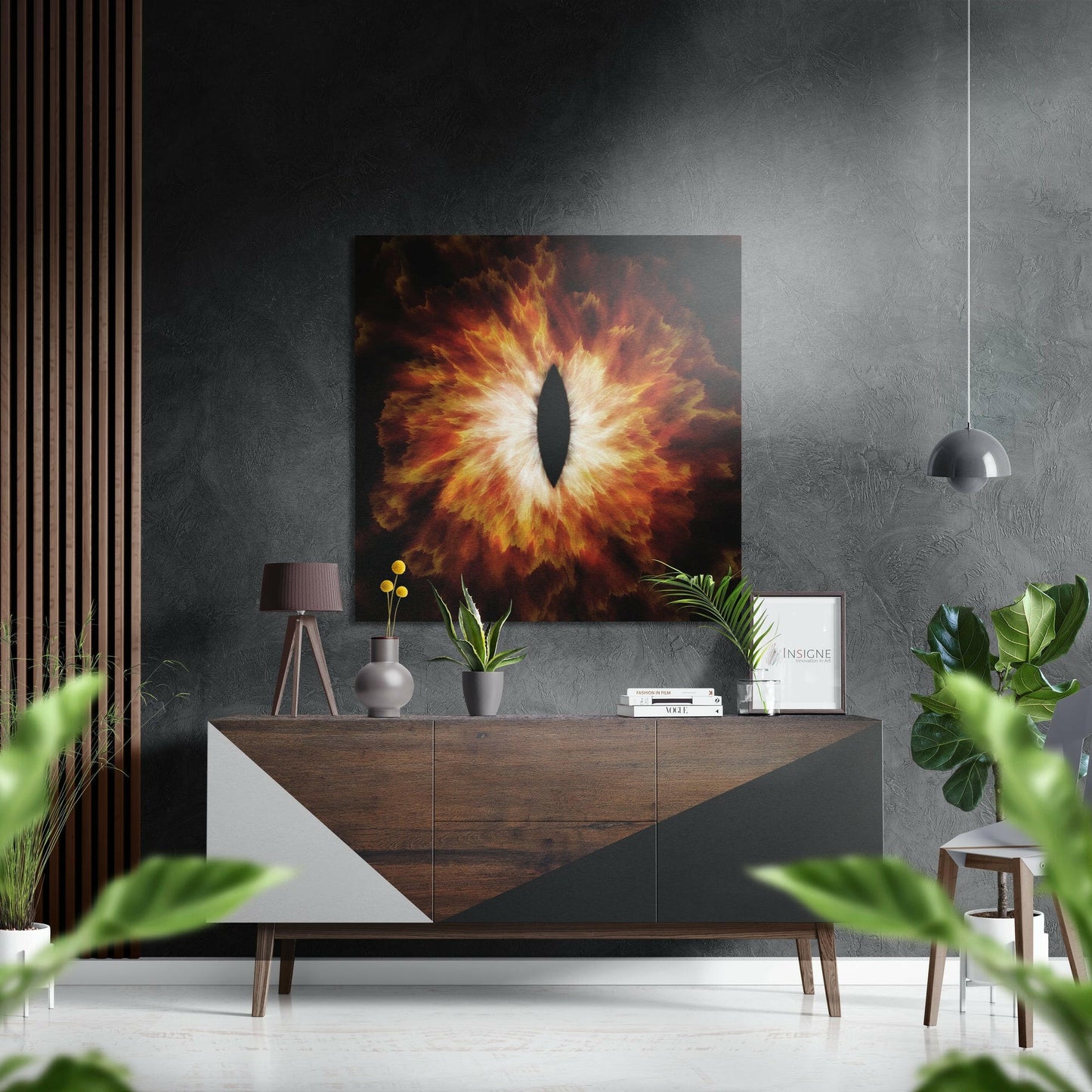 Eye of Sauron Brushed Aluminium Dibond Wall Art