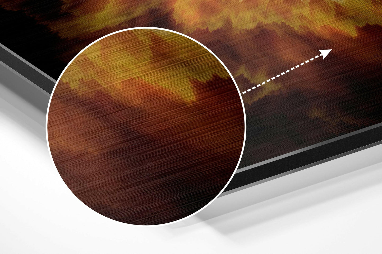 Eye of Sauron Brushed Aluminium Dibond Wall Art