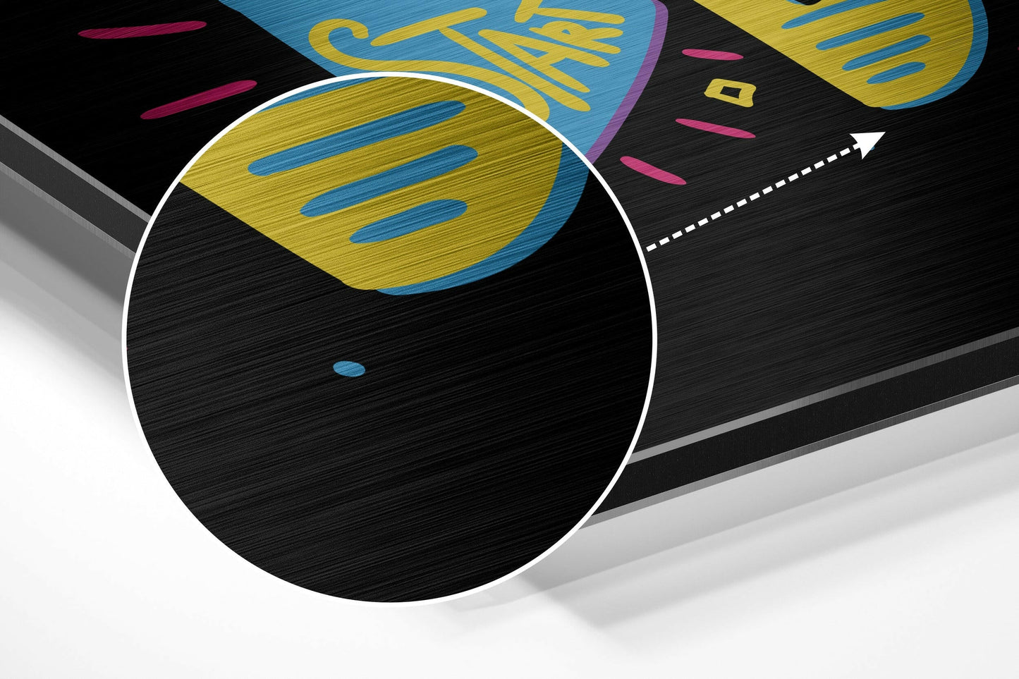 Start Doing Brushed Aluminium Dibond Wall Art