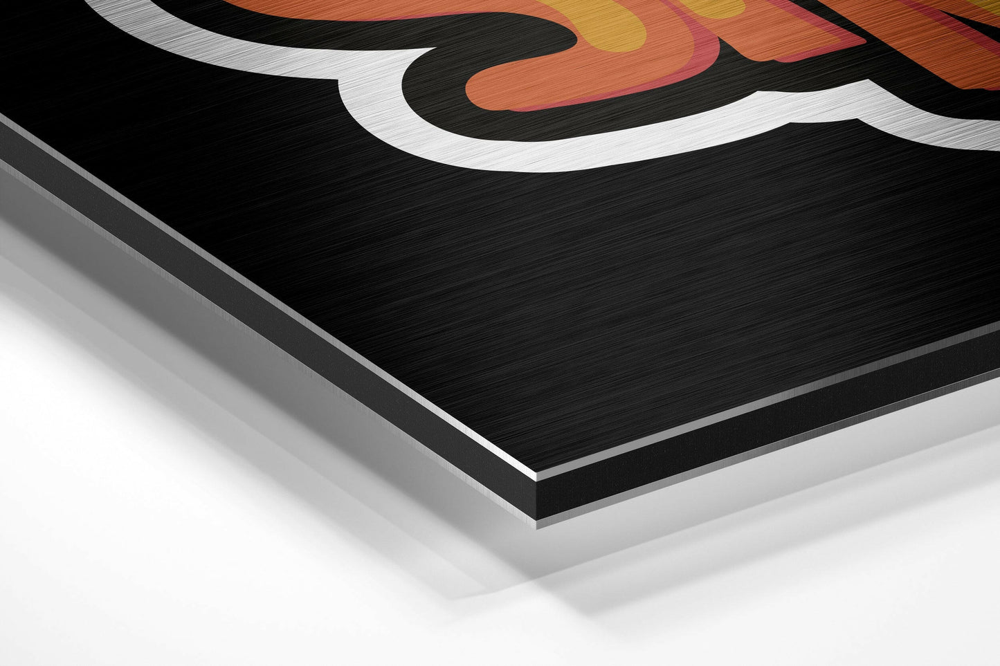 Be Strong Brushed Aluminium Dibond Wall Art
