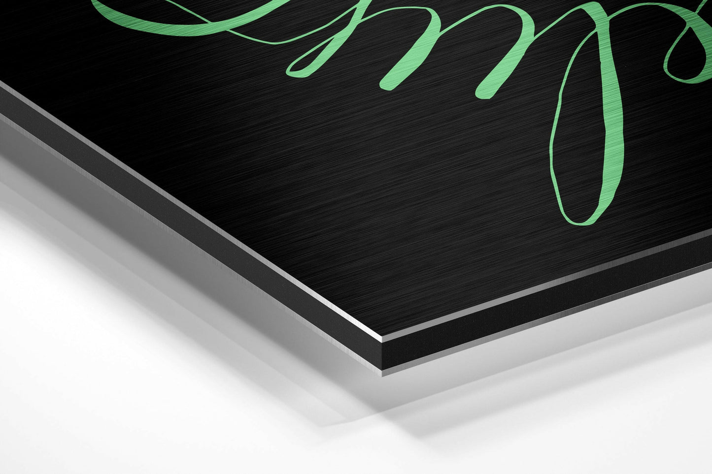Believe in Impossible Brushed Aluminium Dibond Wall Art