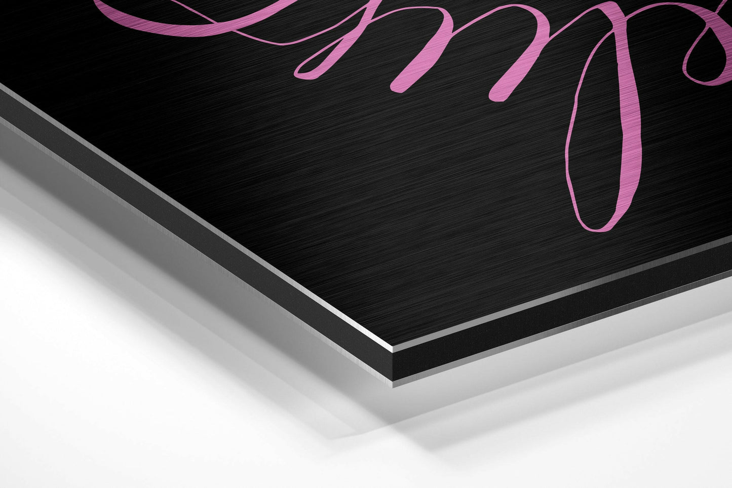 Believe in Impossible Brushed Aluminium Dibond Wall Art