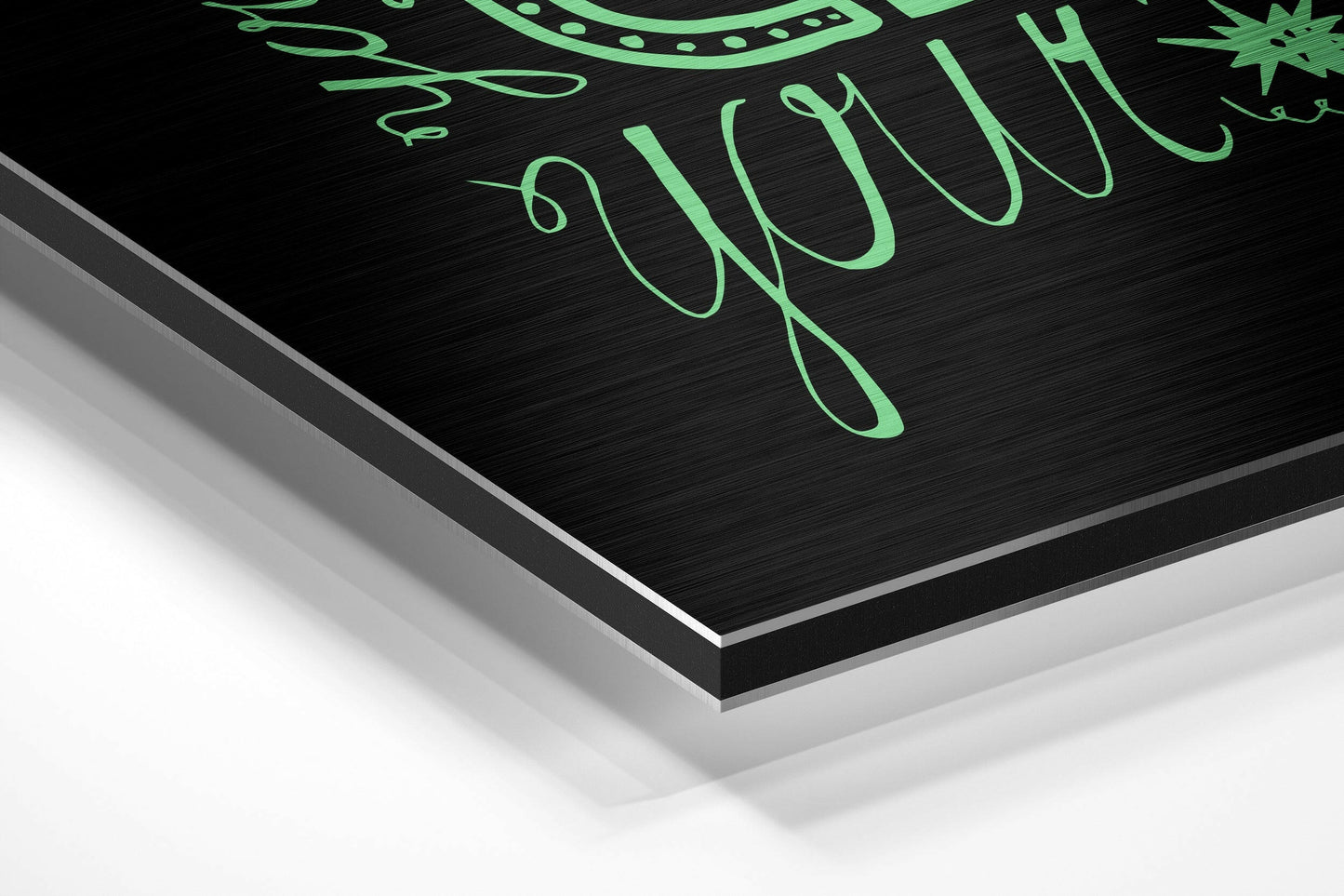 Change Your Thoughts Brushed Aluminium Dibond Wall Art