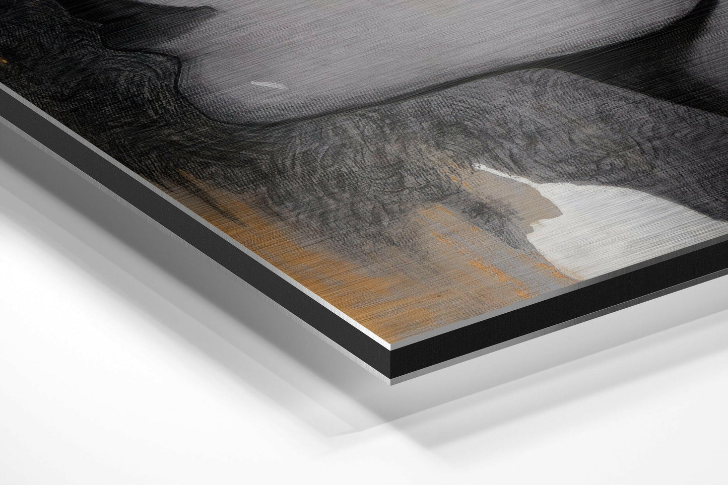 Woman Brushed Aluminium Dibond Wall Art