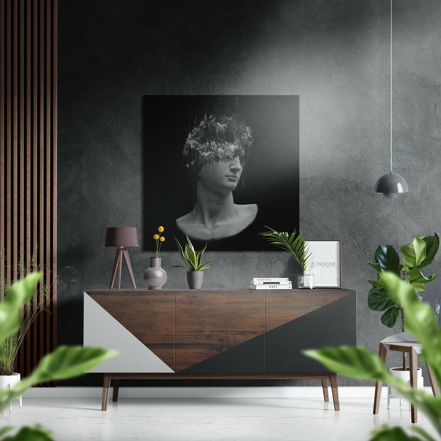 The Art of Sculpture Brushed Aluminium Dibond Wall Art