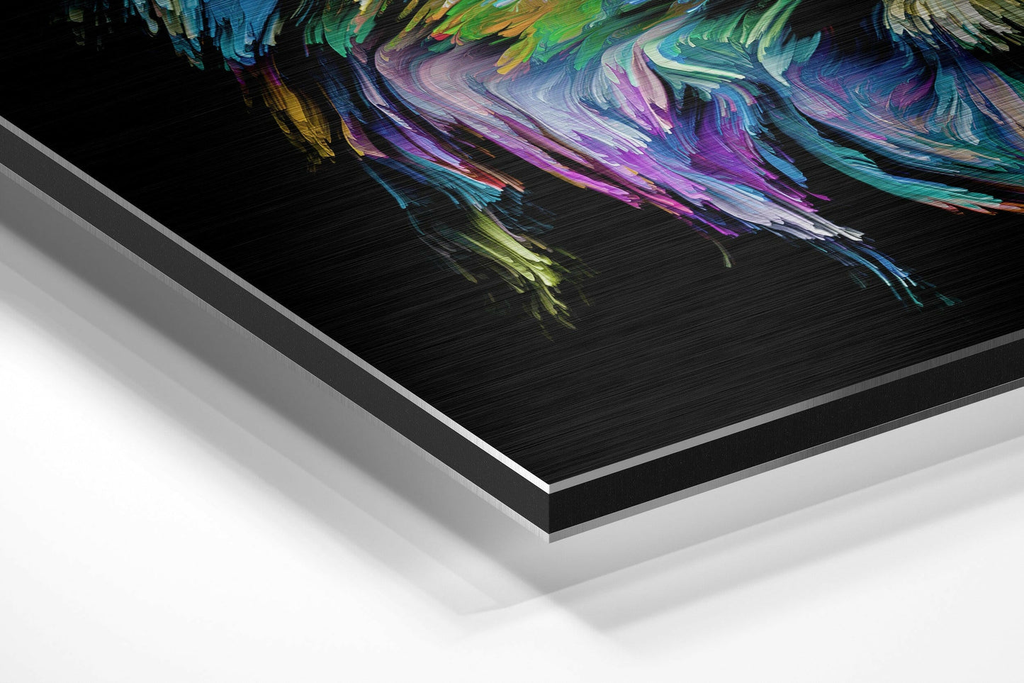 Lion Brushed Aluminium Dibond Wall Art