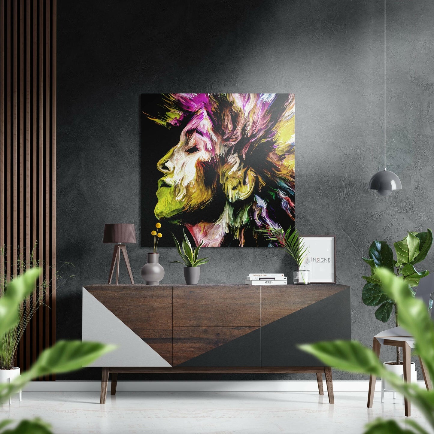 Feel  the Music Brushed Aluminium Dibond Wall Art