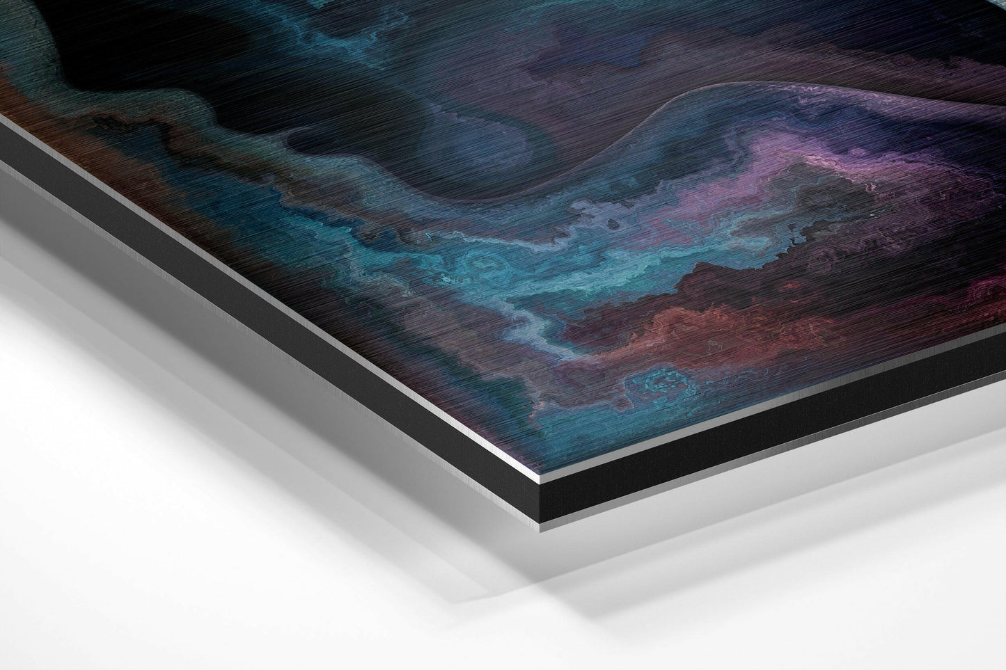Spiral Thoughts Brushed Aluminium Dibond Wall Art